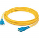 AddOn 15m ASC (Male) to ASC (Male) Yellow OS1 Duplex Fiber OFNR (Riser-Rated) Patch Cable - 100% compatible and guaranteed to work ADD-ASC-ASC-15M9SMF
