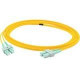 AddOn 1m ASC (Male) to ASC (Male) Yellow OS1 Duplex Fiber OFNR (Riser-Rated) Patch Cable - 100% compatible and guaranteed to work ADD-ASC-ASC-1M9SMF