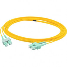 AddOn 5m ASC (Male) to ASC (Male) Yellow OS1 Duplex Fiber OFNR (Riser-Rated) Patch Cable - 100% compatible and guaranteed to work ADD-ASC-ASC-5M9SMF