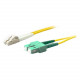 AddOn 3m LC (Male) to ASC (Male) Yellow OS1 Duplex Fiber OFNR (Riser-Rated) Patch Cable - 100% compatible and guaranteed to work - TAA Compliance ADD-ASC-LC-3M9SMF
