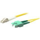 AddOn 1m LC (Male) to ASC (Male) Yellow OS1 Duplex Fiber OFNR (Riser-Rated) Patch Cable - 100% compatible and guaranteed to work - TAA Compliance ADD-ASC-LC-1M9SMF