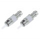 AddOn 2-Pack 10dB fixed Male to Female ST/UPC SMF OS1 Simplex fiber Attenuator - 100% compatible and guaranteed to work - RoHS, TAA Compliance ADD-ATTN-STPC-10DB
