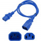 AddOn 1ft C13 Female to C14 Male 18AWG 100-250V at 10A Blue Power Cable - 120 V / 10 A, 230 V - Blue - 6 ft Cord Length - 1 ADD-C132C1418AWG6FTBE