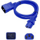 AddOn Power Extension Cord - For Computer - 120 V AC / 10 A, 230 V AC - Blue - 3 ft Cord Length - 1 ADD-C132C2014AWG3FTBE