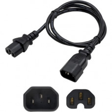 AddOn Standard Power Cord - 250 V / 10 A - Black - 8 ft Cord Length - 1 ADD-C142C1514AWG8FT