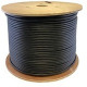 AddOn 1000ft non-terminated Black Cat5E Straight UTP PVC Copper Patch Cable - 1000 ft Category 5e Network Cable for Patch Panel, Hub, Switch, Media Converter, Router, Network Device - Bare Wire - Bare Wire - Patch Cable - 24 AWG - Black - 1 Pack ADD-CAT5E