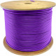 AddOn Fiber Optic UTP Patch Network Cable - 1000 ft Category 5e Network Cable for Patch Panel, Hub, Switch, Media Converter, Router, Network Device - Bare Wire - Bare Wire - Patch Cable - OFNP - 24 AWG - Purple - 1 ADD-CAT5EBULK1KPSD-PE
