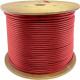 AddOn 1000ft Non-Terminated Red Cat5e UTP PVC Solid Copper Patch Cable - 1000 ft Category 5e Network Cable for Patch Panel, Hub, Switch, Media Converter, Router, Network Device - Bare Wire - Bare Wire - Patch Cable - 24 AWG - Red - 1 ADD-CAT5EBULK1KSD-RD