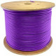 AddOn 1000ft Non-Terminated Purple Cat6 UTP PVC Solid Copper Patch Cable - 1000 ft Category 6 Network Cable for Network Device - Bare Wire - Bare Wire - 1 Gbit/s - Patch Cable - Purple - 1 Pack ADD-CAT61KSD-PE