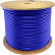 AddOn 1000ft Non-Terminated Blue Cat6A STP Plenum-Rated Copper Patch Cable - 1000 ft Category 6a Network Cable for Network Device - Bare Wire - Bare Wire - 10 Gbit/s - Patch Cable - Shielding - Plenum - 24 AWG - Blue - 1 ADD-CAT6A1KSP-BE