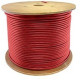 AddOn 1000ft Non-Terminated Red Cat6 STP PVC Copper Patch Cable - 1000 ft Category 6 Network Cable for Patch Panel, Hub, Switch, Media Converter, Router, Network Device - Bare Wire - Bare Wire - Patch Cable - Shielding - 24 AWG - Red - 1 Pack ADD-CAT61KS-
