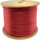 AddOn 1000ft Non-Terminated Red Cat5E UTP OFNP (Plenum-rated) Solid Copper Patch Cable - 1000 ft Category 5e Network Cable for Patch Panel, Hub, Switch, Media Converter, Router, Network Device - Bare Wire - Bare Wire - Patch Cable - OFNP - 24 AWG - Red - 