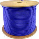 AddOn 1000ft Non-Terminated Blue Cat6 STP PVC Solid Copper Patch Cable - 1000 ft Category 6 Network Cable for Network Device - Bare Wire - Bare Wire - Patch Cable - Shielding - Blue - 1 Pack ADD-CAT6BULK1KSSD-BE