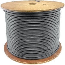 AddOn 1000ft Non-Terminated Gray Cat6 UTP PVC Copper Patch Cable - 1000 ft Category 6 Network Cable for Patch Panel, Hub, Switch, Media Converter, Router, Network Device - Bare Wire - Bare Wire - Patch Cable - 24 AWG - Gray - 1 ADD-CAT6USBULK1K-GY