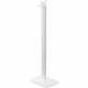 CTA Digital Premium Thin Profile Floor stand with VESA plate and Base (White) - Floor Stand - Metal, Powder Coated Steel - White ADD-CHKW