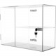CTA Digital Custom 3-Compartment Acrylic Sanitizing Station for Gloves, Masks & Towels - Acrylic ADD-GLVBOX
