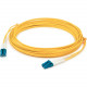 AddOn 15m LC (Male) to LC (Male) Yellow OM2 Duplex Plenum-Rated Fiber Patch Cable - 49.20 ft Fiber Optic Network Cable for Network Device - First End: 2 x LC Male Network - Second End: 2 x LC Male Network - 10 Gbit/s - Patch Cable - Plenum - 50/125 &m