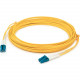 AddOn Fiber Optic Duplex Patch Network Cable - 6.60 ft Fiber Optic Network Cable for Transceiver, Network Device - First End: 2 x LC Male Network - Second End: 2 x LC Male Network - 10 Gbit/s - Patch Cable - OFNR - 50/125 &micro;m - Yellow - 1 ADD-LC-
