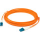 AddOn 1m LC (Male) to LC (Male) Orange OM3 Duplex Fiber OFNR (Riser-Rated) Patch Cable - 3.28 ft Fiber Optic Network Cable for Transceiver, Network Device - First End: 2 x LC Male Network - Second End: 2 x LC Male Network - 10 Gbit/s - Patch Cable - OFNR 