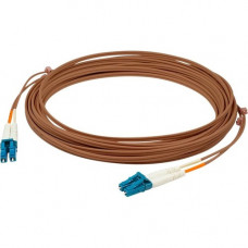 AddOn 1m LC (Male) to LC (Male) Brown OM1 Duplex PVC Fiber Patch Cable - 3.28 ft Fiber Optic Network Cable for Patch Panel, Hub, Switch, Media Converter, Router, Transceiver, Network Device - First End: 2 x LC Male Network - Second End: 2 x LC Male Networ