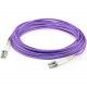 AddOn Fiber Optic Duplex Patch Network Cable - 3.28 ft Fiber Optic Network Cable for Transceiver, Network Device - First End: 2 x LC Male Network - Second End: 2 x LC Male Network - 10 Gbit/s - Patch Cable - OFNR - 62.5/125 &micro;m - Purple - 1 - TAA