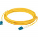 AddOn 24m LC (Male) to LC (Male) Yellow OS2 Duplex Fiber LSZH-rated Patch Cable - 78.74 ft Fiber Optic Network Cable for Network Device, Transceiver - First End: 2 x LC/UPC Male Network - Second End: 2 x LC/UPC Male Network - Patch Cable - LSZH - 9/125 &a