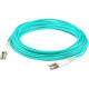 AddOn 50m LC (Male) to LC (Male) Aqua OM4 Duplex Outdoor Armored Fiber Patch Cable - 100% compatible and guaranteed to work in OM4 and OM3 applications - TAA Compliance ADD-LC-LC-50M5OM4-OA