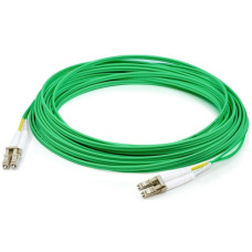 AddOn 2m LC (Male) to LC (Male) Green OM4 Duplex Fiber OFNR (Riser-Rated) Patch Cable - 6.60 ft Fiber Optic Network Cable for Transceiver, Network Device - First End: 2 x LC Male Network - Second End: 2 x LC Male Network - 10 Gbit/s - Patch Cable - OFNR -
