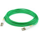 AddOn 2m LC (Male) to LC (Male) Green OM4 Duplex Fiber OFNR (Riser-Rated) Patch Cable - 6.60 ft Fiber Optic Network Cable for Transceiver, Network Device - First End: 2 x LC Male Network - Second End: 2 x LC Male Network - 10 Gbit/s - Patch Cable - OFNR -