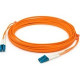 AddOn 2m LC (Male) to LC (Male) Orange OM4 Duplex Fiber OFNR (Riser-Rated) Patch Cable - 6.56 ft Fiber Optic Network Cable for Transceiver, Network Device - First End: 2 x LC Male Network - Second End: 2 x LC Male Network - Patch Cable - Orange - 1 Pack A