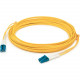 AddOn Fiber Optic Duplex Patch Network Cable - 118.11 ft Fiber Optic Network Cable for Transceiver, Network Device - First End: 2 x LC Male Network - Second End: 2 x LC Male Network - Patch Cable - OFNR - 9/125 &micro;m - Yellow - 1 ADD-LC-LC-36M9SMF