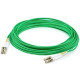AddOn 3m LC (Male) to LC (Male) Green OM4 Duplex Fiber OFNR (Riser-Rated) Patch Cable - 9.80 ft Fiber Optic Network Cable for Transceiver, Network Device - First End: 2 x LC Male Network - Second End: 2 x LC Male Network - 10 Gbit/s - Patch Cable - OFNR -