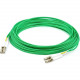 AddOn 4m LC (Male) to LC (Male) Green OM4 Duplex Fiber OFNR (Riser-Rated) Patch Cable - 13.12 ft Fiber Optic Network Cable for Transceiver, Network Device - First End: 2 x LC Male Network - Second End: 2 x LC Male Network - 10 Gbit/s - Patch Cable - OFNR 