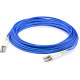 AddOn 50ft LC (Male) to LC (Male) Blue OM4 Duplex Fiber OFNR (Riser-Rated) Patch Cable - 50 ft Fiber Optic Network Cable for Transceiver, Network Device - First End: 2 x LC Male Network - Second End: 2 x LC Male Network - 10 Gbit/s - Patch Cable - OFNR - 