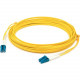 AddOn Fiber Optic Duplex Patch Network Cable - 186.96 ft Fiber Optic Network Cable for Transceiver, Network Device - First End: 2 x LC Male Network - Second End: 2 x LC Male Network - Patch Cable - OFNR - 9/125 &micro;m - Yellow - 1 Pack ADD-LC-LC-57M