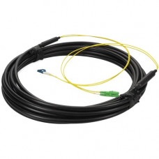 AddOn Fiber Optic Duplex Patch Network Cable - 65.62 ft Fiber Optic Network Cable for Transceiver, Transmitter, Network Device - First End: 2 x LC Male Network - Second End: 2 x LC Male Network - Patch Cable - Riser, OFNR - 9/125 &micro;m - Black - 1 