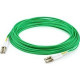 AddOn 6m LC (Male) to LC (Male) Green OM4 Duplex Fiber OFNR (Riser-Rated) Patch Cable - 19.69 ft Fiber Optic Network Cable for Transceiver, Network Device - First End: 2 x LC Male Network - Second End: 2 x LC Male Network - Patch Cable - 50/125 &micro