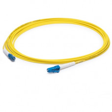 AddOn Fiber Optic Simplex Patch Network Cable - 216.54 ft Fiber Optic Network Cable for Transceiver, Network Device - First End: 1 x LC Male Network - Second End: 1 x LC Male Network - Patch Cable - OFNR - 9/125 &micro;m - Yellow - 1 ADD-LC-LC-66MS9SM