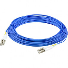 AddOn Fiber Optic Duplex Patch Network Cable - 24.61 ft Fiber Optic Network Cable for Network Device, Transceiver - First End: 2 x LC/PC Male Network - Second End: 2 x LC/PC Male Network - 100 Gbit/s - Patch Cable - Riser, OFNR - 50/125 &micro;m - Aqu