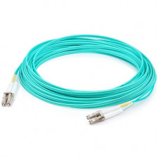 AddOn 9m LC (Male) to LC (Male) Straight Aqua OM4 Duplex LSZH Fiber Patch Cable - 29.53 ft Fiber Optic Network Cable for Network Device - First End: 2 x LC Male Network - Second End: 2 x LC Male Network - 10 Gbit/s - Patch Cable - LSZH - 50/125 &micro