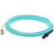 AddOn 15m LC (Male) to MT-RJ (Male) Aqua OM3 Duplex Fiber OFNR (Riser-Rated) Patch Cable - 100% compatible and guaranteed to work ADD-LC-MTRJ-15M5OM3
