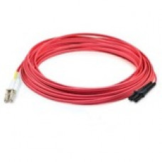 AddOn Fiber Optic Duplex Patch Network Cable - 13.10 ft Fiber Optic Network Cable for Transceiver, Network Device - First End: 2 x LC Male Network - Second End: 1 x MT-RJ Male Network - 100 Mbit/s - Patch Cable - OFNR - 62.5/125 &micro;m - Red - 1 Pac