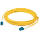 AddOn 50m LC (Male) to LC (Male) Yellow OM1 Duplex Plenum-Rated Fiber Patch Cable - 164.04 ft Fiber Optic Network Cable for Transceiver, Network Device - First End: 2 x LC Male Network - Second End: 2 x LC Male Network - 10 Gbit/s - Patch Cable - Plenum -