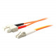 AddOn 1m LC (Male) to SC (Male) Orange OM2 & OS1 Duplex Fiber Mode Conditioning Cable - 100% compatible and guaranteed to work - TAA Compliance ADD-MODE-SCLC5-1
