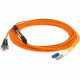 AddOn 2m LC (Male) to ST (Male) Orange OM2 & OS1 Duplex Fiber Mode Conditioning Cable - 100% compatible and guaranteed to work ADD-MODE-STLC5-2