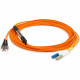AddOn 2m LC (Male) to ST (Male) Orange OM1 & OS1 Duplex Fiber Mode Conditioning Cable - 100% compatible and guaranteed to work ADD-MODE-STLC6-2