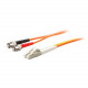 AddOn 1m LC (Male) to ST (Male) Orange OM1 & OS1 Duplex Fiber Mode Conditioning Cable - 100% compatible and guaranteed to work - TAA Compliance ADD-MODE-STLC6-1