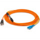 AddOn 1m SC (Male) to ST (Male) Orange OM1 & OS1 Duplex Fiber Mode Conditioning Cable - 100% compatible and guaranteed to work - TAA Compliance ADD-MODE-STSC6-1