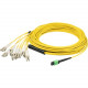 AddOn Fiber Optic Duplex Fan-Out Network Cable - 6.56 ft Fiber Optic Network Cable for Network Device - First End: 1 x MPO Female Network - Second End: 16 x LC/UPC Male Network - Fan-out Cable - LSZH, OFNP, Plenum, Riser - 9/125 &micro;m - Yellow - 1 