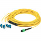 AddOn 3m MPO (Female) to 8xLC (Male) 8-strand Yellow OS1 Fiber Fanout Cable - 100% compatible and guaranteed to work - TAA Compliance ADD-MPO-4LC3M9SMF